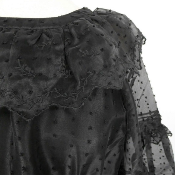 TOPSHOP NWT Sheer black top - Picture 5 of 12